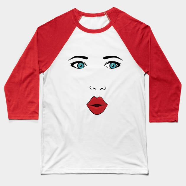 beautiful girl Baseball T-Shirt by rayanammmar